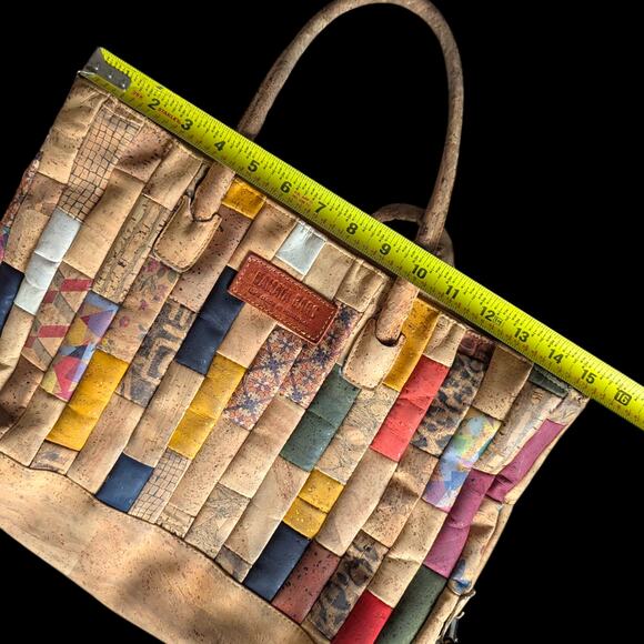 Patchwork Cork Leather Bag ~ Made in Portugal - Picture 9 of 10